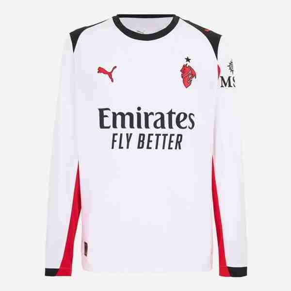Tailandia Camiseta AC Milan 2ª ML 2025-2026 Tailandia Equipacion AC Milan Segunda Manga Larga 2025 2026