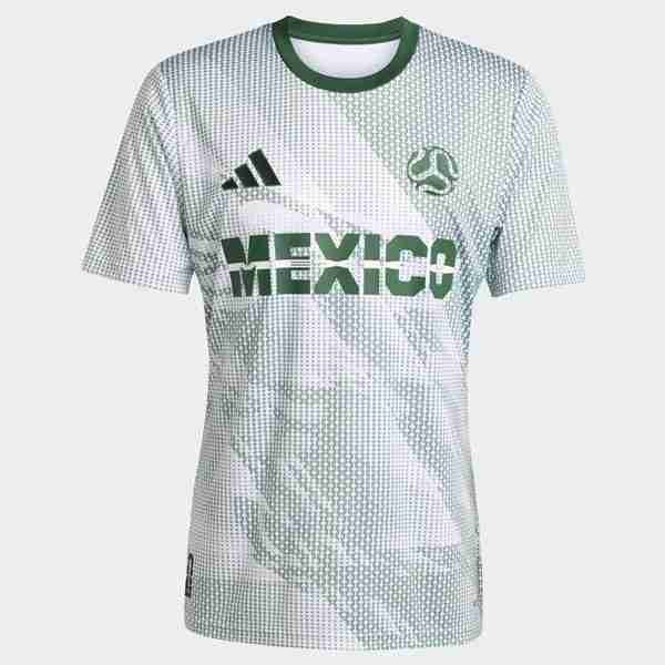 Tailandia Camiseta México 2ª World Cup 2026 Tailandia Equipacion México Entrenamiento 2025 2026 Blanco