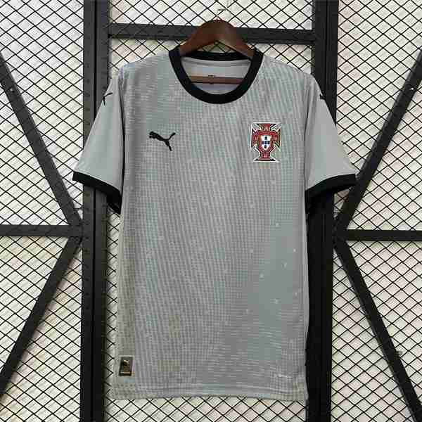 Tailandia Camiseta Portugal Portero 2025 Gris Tailandia Equipacion Portugal Portero 2025 2026 Gris