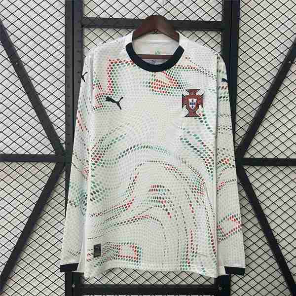 Tailandia Camiseta Portugal 2ª ML 2025 Tailandia Equipacion Portugal Segunda Manga Larga 2025 2026