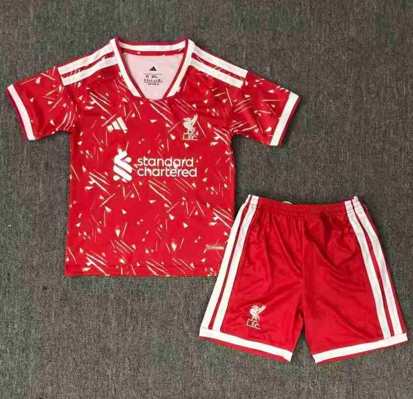 Equipacion Liverpool Conjunto Niño Primera 2026 2027 Equipacion Liverpool Conjunto Niño Primera 2026 2027