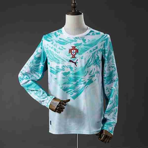 Tailandia Camiseta Portugal 2ª ML 2026 Tailandia Equipacion Portugal Segunda Manga Larga 2026