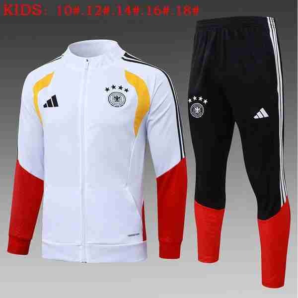 Ninos Chandal Alemania 2026-2027 Blanco 3 Chandal Niños Alemania 2026 2027 Blanco Rojo