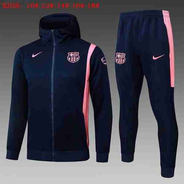 Ninos Chandal Con Capucha Barcelona 2026-2027 Azul Chandal Niños Con Capucha FC Barcelona 2026 2027 Azul