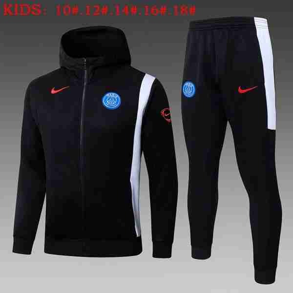 Ninos Chandal Con Capucha PSG 2026-2027 Negro Chandal Con Capucha Niños Paris Saint Germain 2026 2027 Negro