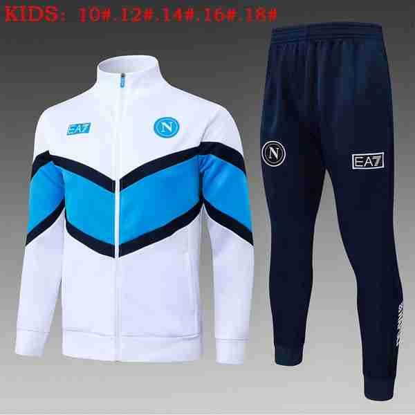 Ninos Chandal Napoli 2026-2027 Blanco 2 Chandal Niños Napoli 2026 2027 Blanco Azul