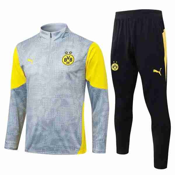 Sudadera De Training Borussia Dortmund 2026-2027 Gris Sudadera Entrenamiento Borussia Dortmund 2026 2027 Gris