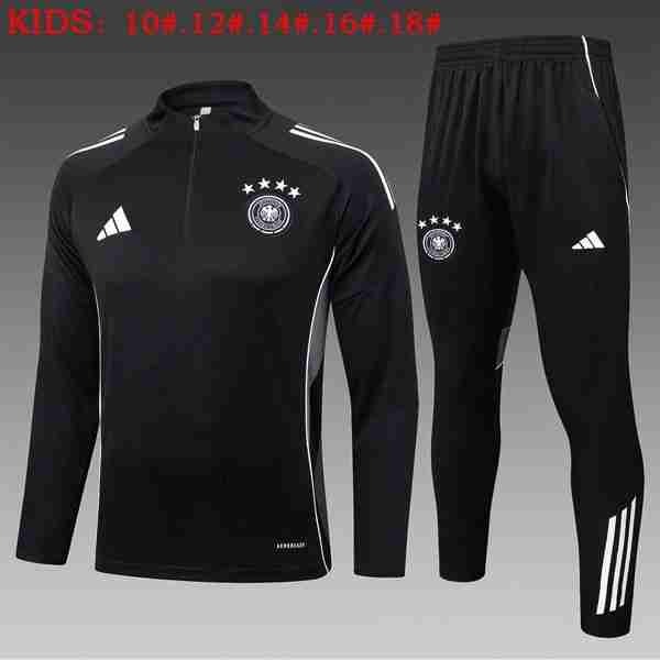 Ninos Sudadera De Training Alemania 2026-2027 Negro Sudadera Entrenamiento Niños Alemania 2026 2027 Negro