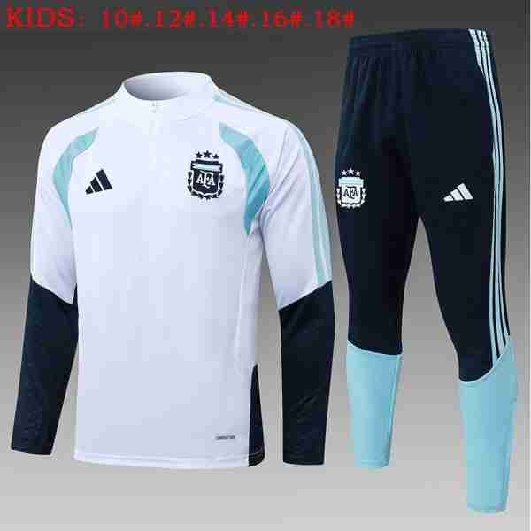 Ninos Sudadera De Training Argentina 2026-2027 Blanco Sudadera Entrenamiento Niños Argentina 2026 2027 Blanco