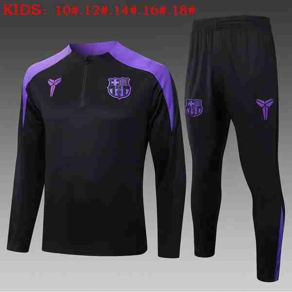 Ninos Sudadera De Training Barcelona 2026-2027 Negro Sudadera Entrenamiento Niños FC Barcelona 2026 2027 Negro Purpura