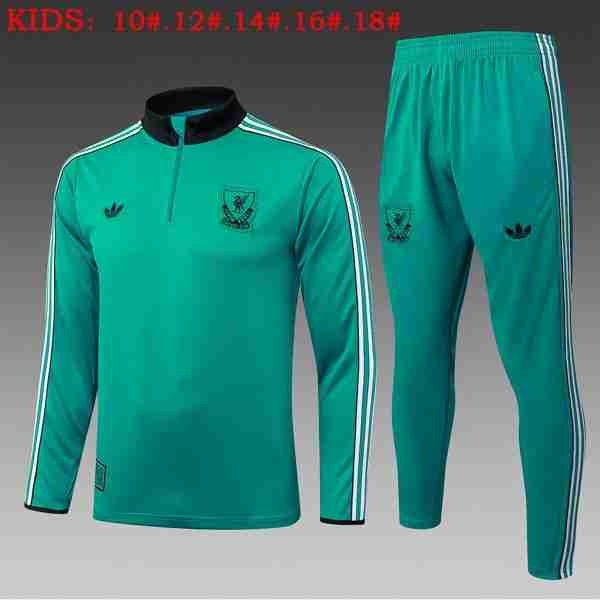 Ninos Sudadera De Training Liverpool 2026-2027 Verde Sudadera Entrenamiento Niños Liverpool 2026 2027 Verde