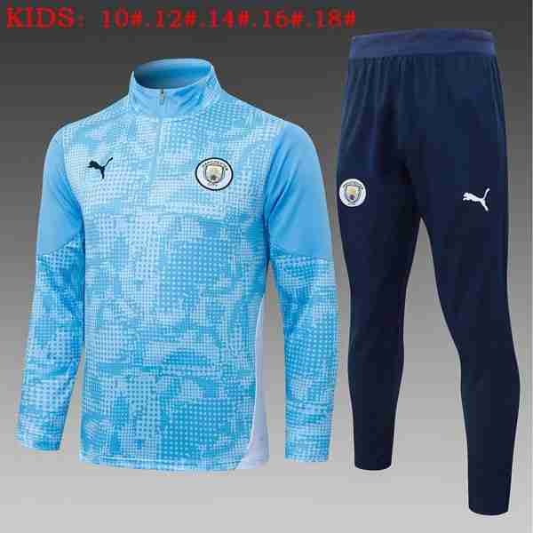 Ninos Sudadera De Training Manchester City 2026-2027 Azul Sudadera Entrenamiento Niños Manchester City 2026 2027 Azul