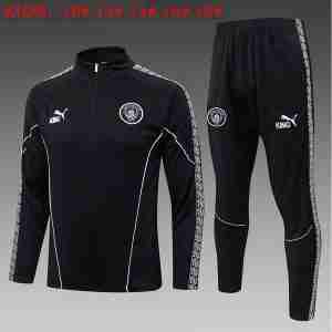 Sudadera Entrenamiento Niños Manchester City 2026 27 Negro