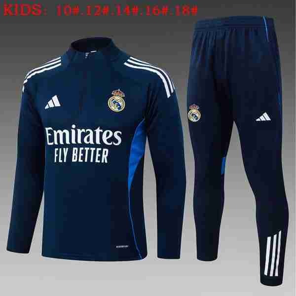 Ninos Sudadera De Training Real Madrid 2026-2027 Azul Sudadera Entrenamiento Niños Real Madrid 2026 2027 Azul