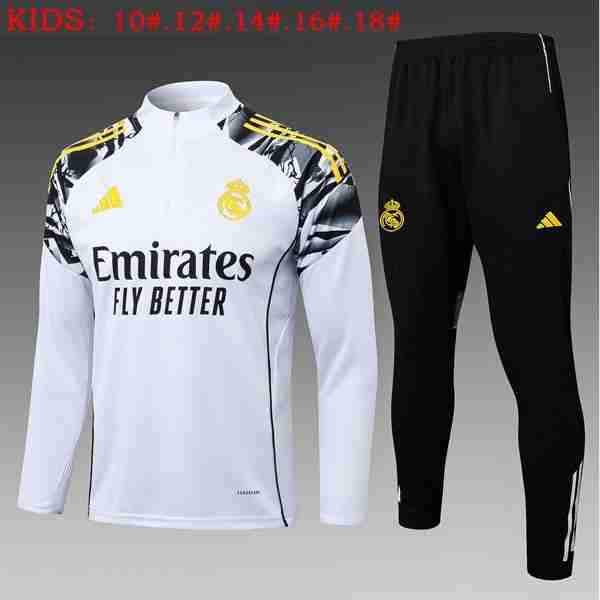Ninos Sudadera De Training Real Madrid 2026-2027 Blanco Sudadera Entrenamiento Niños Real Madrid 2026 2027 Blanco