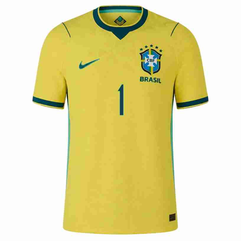 A. BECKER NO.1 Equipacion Brasil Primera 2026-Versión Jugador_1 A. BECKER NO.1 Equipacion Brasil Primera 2026-Versión Jugador_1