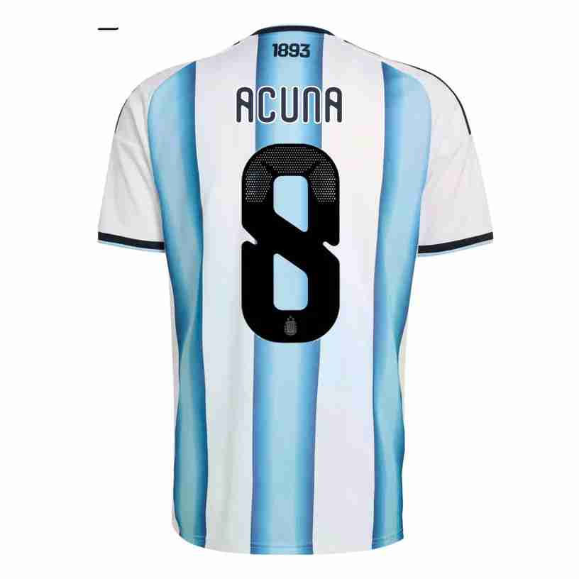 ACUNA NO.8 Equipacion Argentina Primera 2026-Versión Jugador ACUNA NO.8 Equipacion Argentina Primera 2026-Versión Jugador
