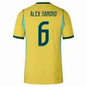 ALEX SANDRO NO.6 Equipacion Brasil Primera 2026-Versión Jugador
