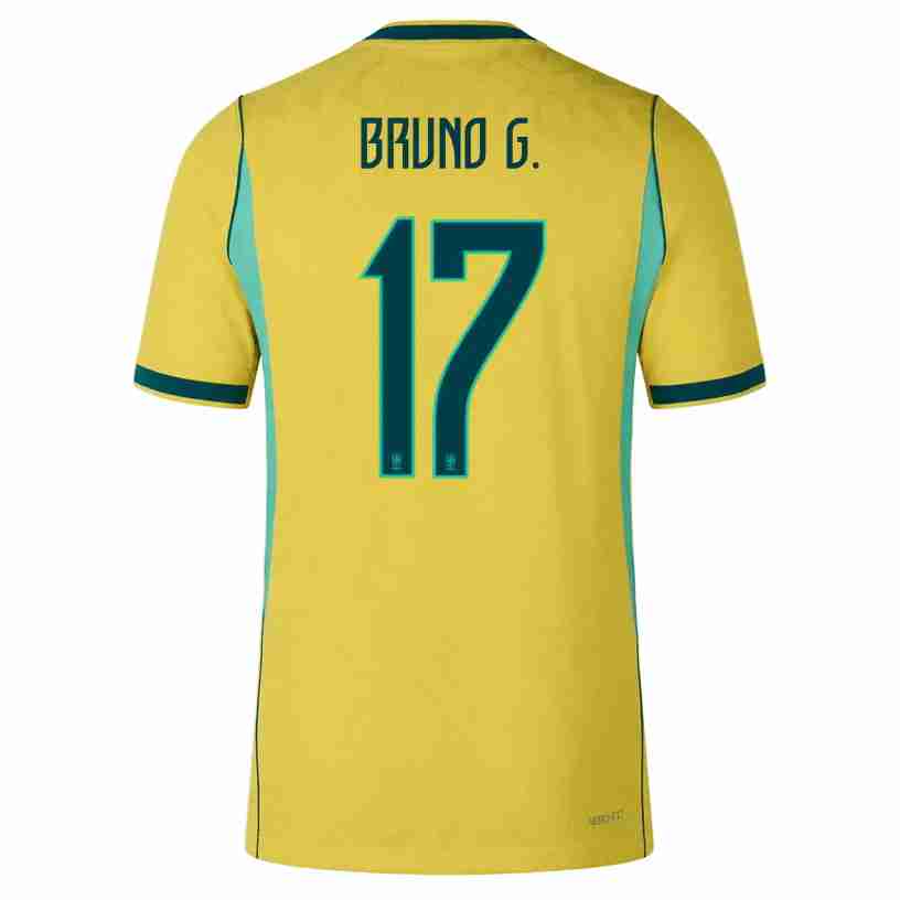 BRUNO G. NO.17 Equipacion Brasil Primera 2026-Versión Jugador BRUNO G. NO.17 Equipacion Brasil Primera 2026-Versión Jugador