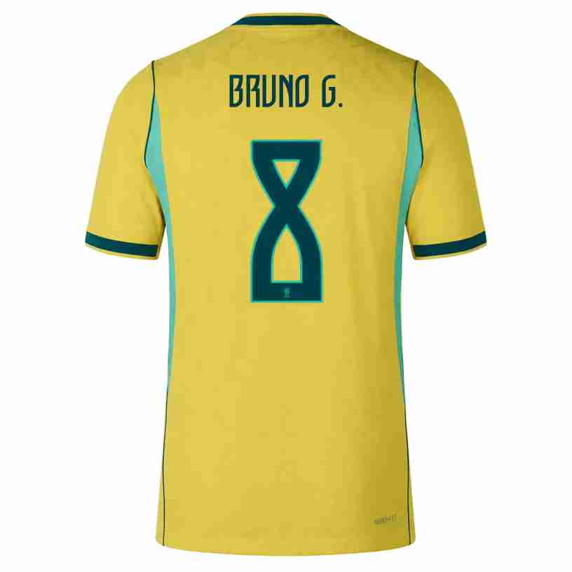 BRUNO G. NO.8 Equipacion Brasil Primera 2026-Versión Jugador BRUNO G. NO.8 Equipacion Brasil Primera 2026-Versión Jugador