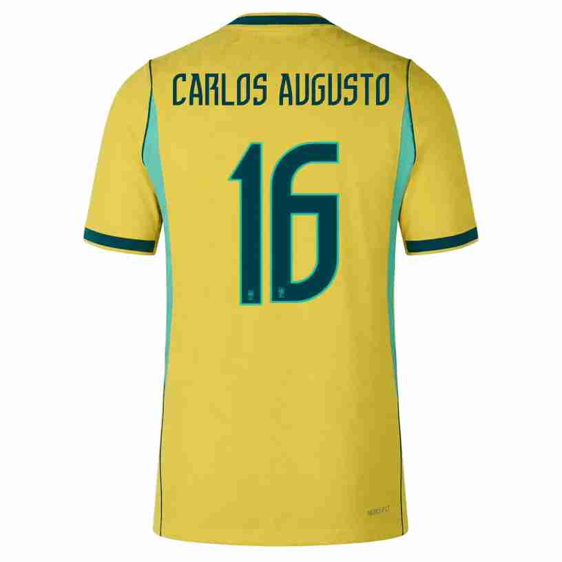 CARLOS AUGUSTO NO.16 Equipacion Brasil Primera 2026-Versión Jugador CARLOS AUGUSTO NO.16 Equipacion Brasil Primera 2026-Versión Jugador