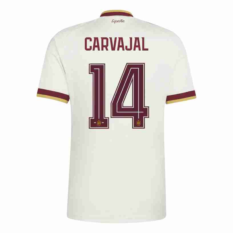 CARVAJAL NO.14 Equipacion España Segunda 2026-Versión Jugador CARVAJAL NO.14 Equipacion España Segunda 2026-Versión Jugador