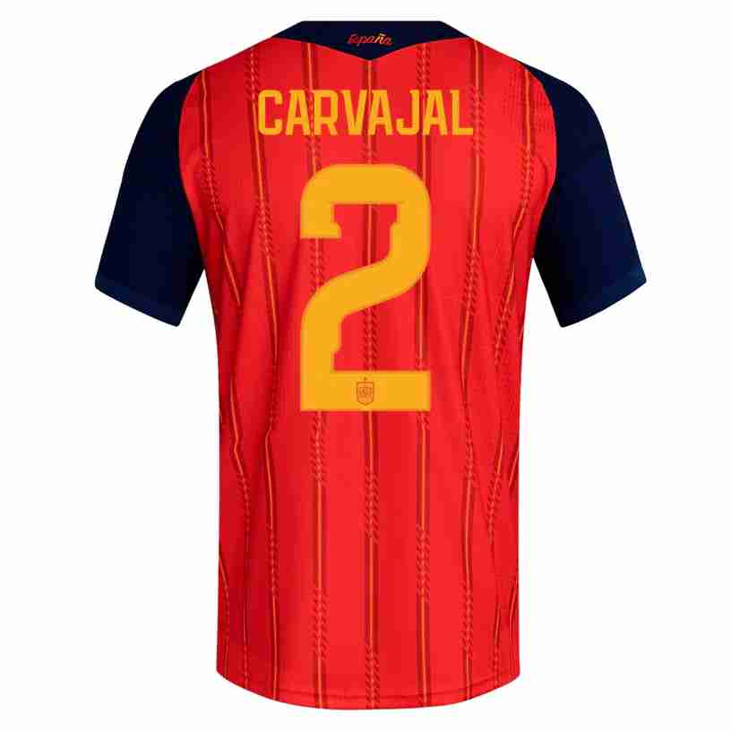 CARVAJAL NO.2 Equipacion España Primera 2026-Versión Jugador CARVAJAL NO.2 Equipacion España Primera 2026-Versión Jugador