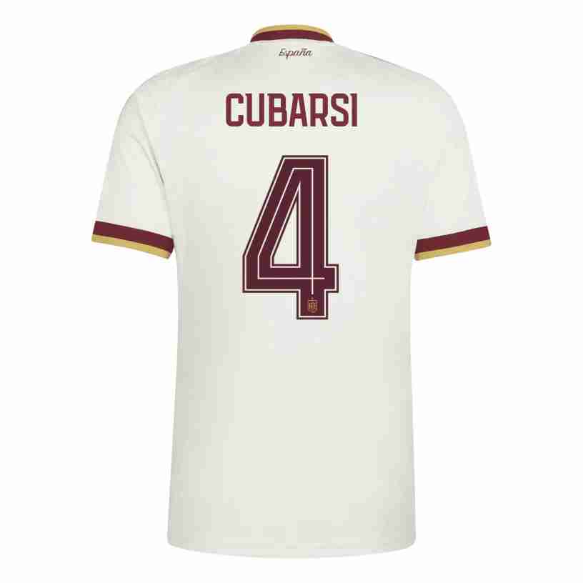 CUBARSI NO.4 Equipacion España Segunda 2026-Versión Jugador CUBARSI NO.4 Equipacion España Segunda 2026-Versión Jugador