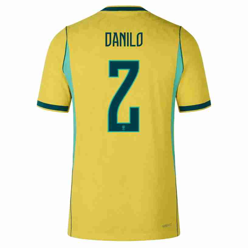 DANILO NO.2 Equipacion Brasil Primera 2026-Versión Jugador DANILO NO.2 Equipacion Brasil Primera 2026-Versión Jugador