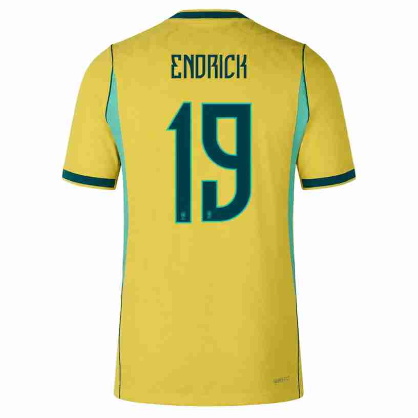 ENDRICK NO.19 Equipacion Brasil Primera 2026-Versión Jugador ENDRICK NO.19 Equipacion Brasil Primera 2026-Versión Jugador