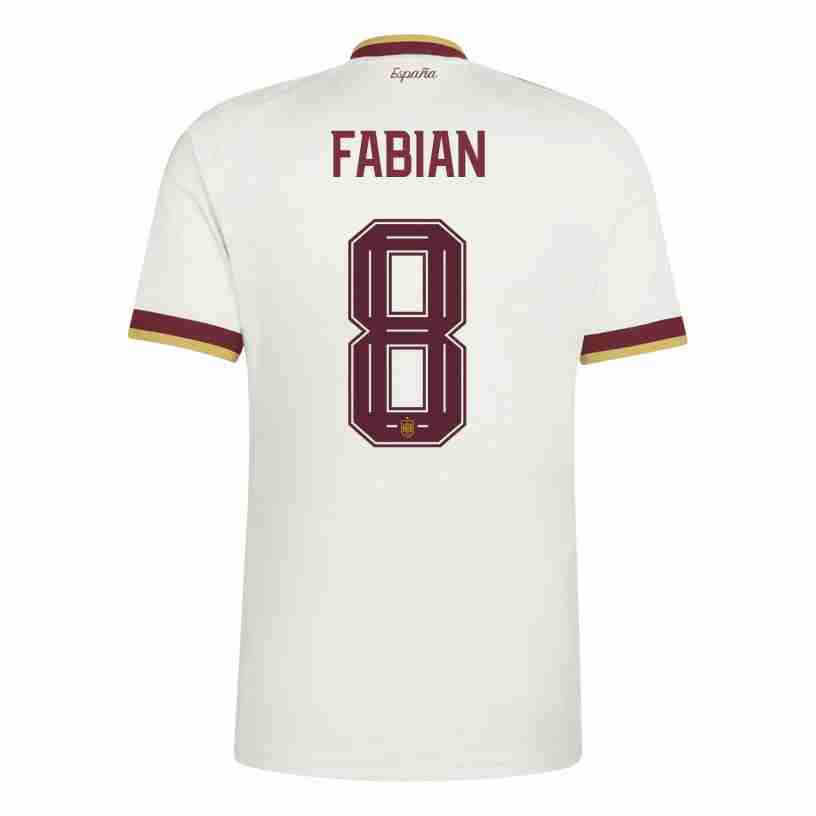 FABIAN NO.8 Equipacion España Segunda 2026-Versión Jugador FABIAN NO.8 Equipacion España Segunda 2026-Versión Jugador
