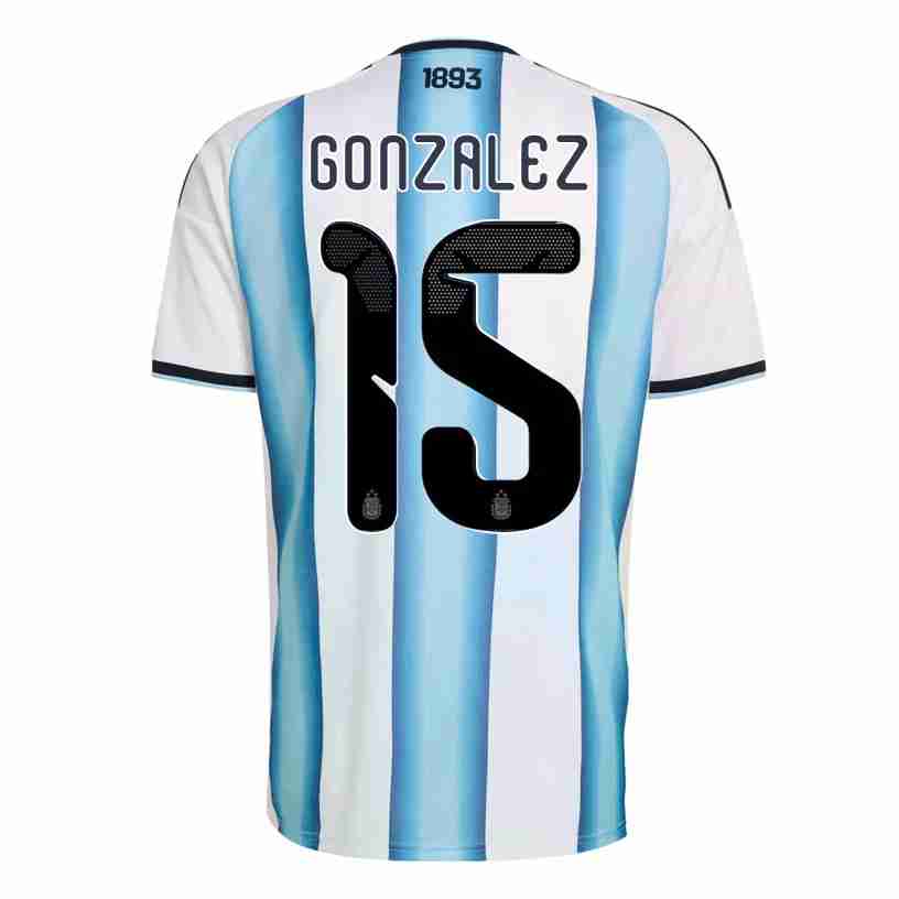 GONZALEZ NO.15 Equipacion Argentina Primera 2026-Versión Jugador GONZALEZ NO.15 Equipacion Argentina Primera 2026-Versión Jugador