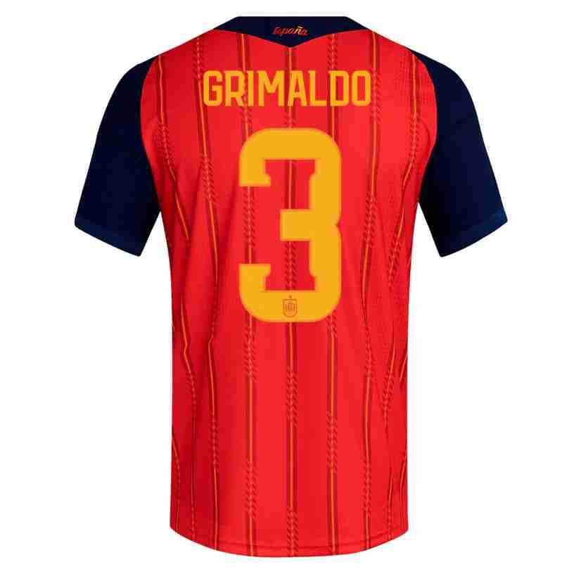 GRIMALDO NO.3 Equipacion España Primera 2026-Versión Jugador GRIMALDO NO.3 Equipacion España Primera 2026-Versión Jugador