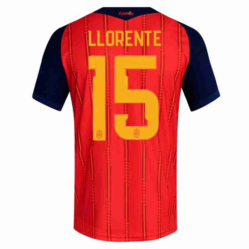 LLORENTE NO.15 Equipacion España Primera 2026-Versión Jugador LLORENTE NO.15 Equipacion España Primera 2026-Versión Jugador