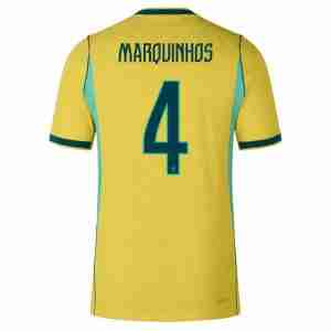 MARQUINHOS NO.4 Equipacion Brasil Primera 2026-Versión Jugador