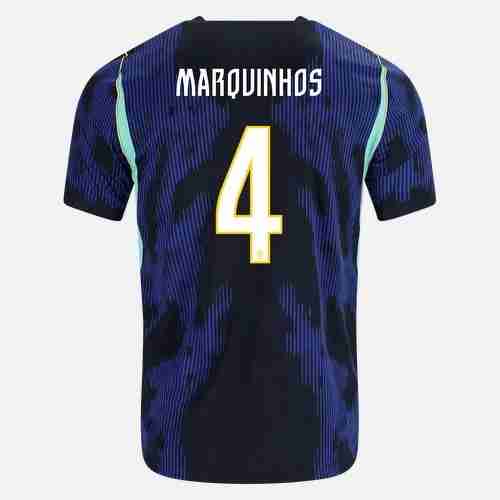 MARQUINHOS NO.4 Equipacion Brasil Segunda 2026-Versión Jugador MARQUINHOS NO.4 Equipacion Brasil Segunda 2026-Versión Jugador