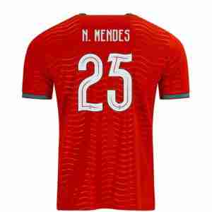 N. MENDES NO.25 Equipacion Portugal Primera 2026-Versión Jugador