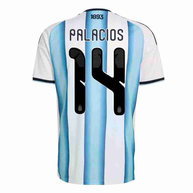 PALACIOS NO.14 Equipacion Argentina Primera 2026-Versión Jugador PALACIOS NO.14 Equipacion Argentina Primera 2026-Versión Jugador