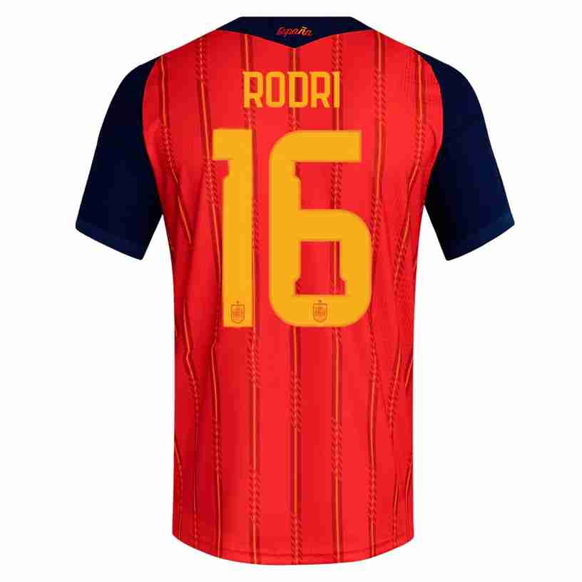 RODRI NO.16 Equipacion España Primera 2026-Versión Jugador RODRI NO.16 Equipacion España Primera 2026-Versión Jugador