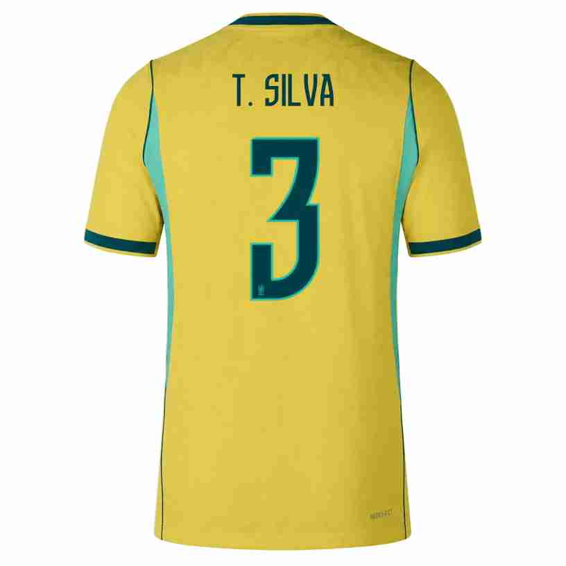 T. SILVA NO.3 Equipacion Brasil Primera 2026-Versión Jugador T. SILVA NO.3 Equipacion Brasil Primera 2026-Versión Jugador