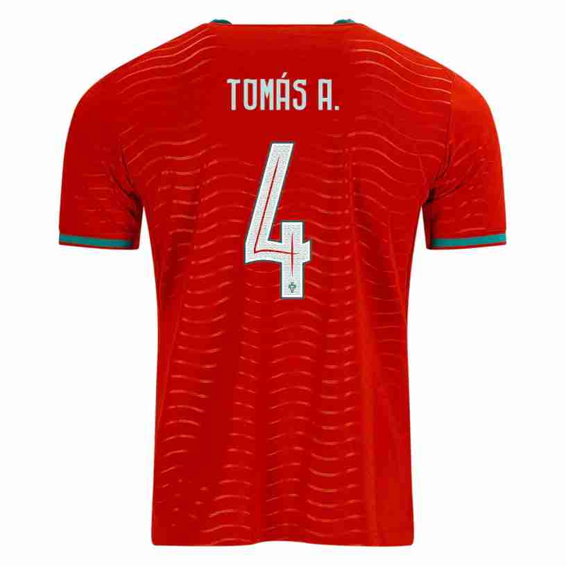 TOMÁS A. NO.4 Equipacion Portugal Primera 2026-Versión Jugador TOMÁS A. NO.4 Equipacion Portugal Primera 2026-Versión Jugador