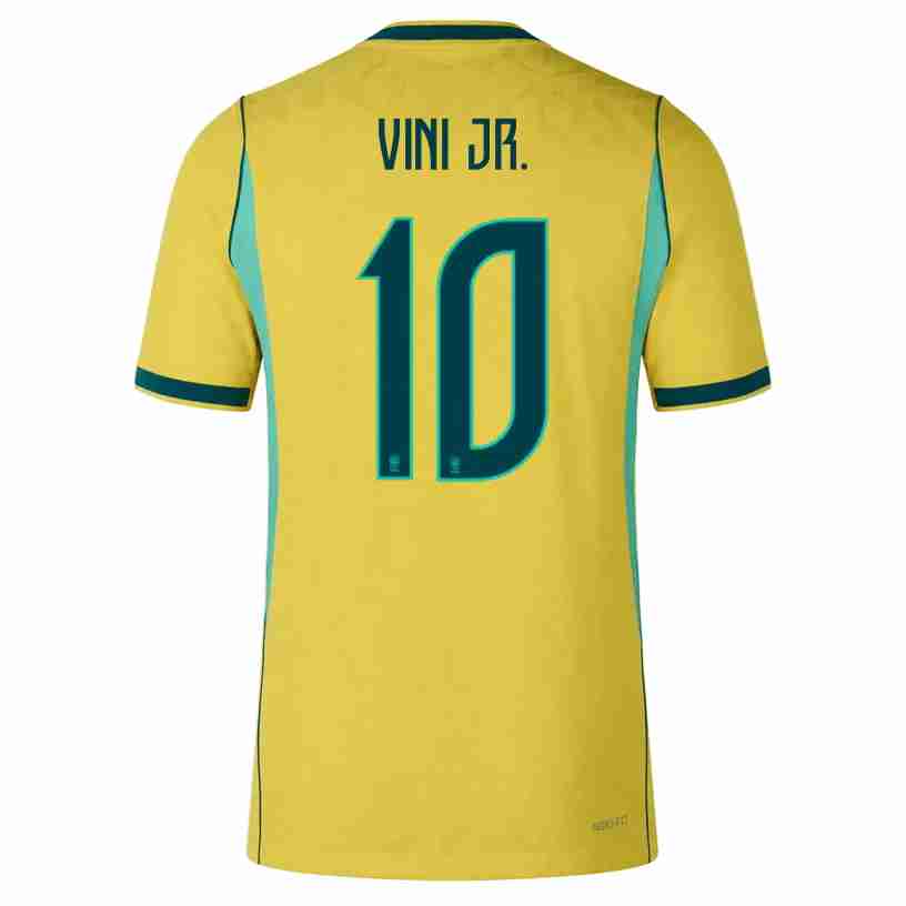 VINI JR. NO.10 Equipacion Brasil Primera 2026-Versión Jugador VINI JR. NO.10 Equipacion Brasil Primera 2026-Versión Jugador