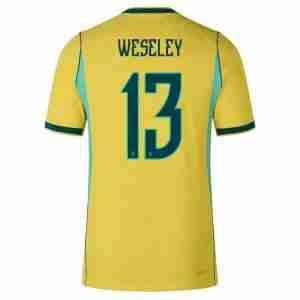 WESLEY NO.13 Equipacion Brasil Primera 2026-Versión Jugador