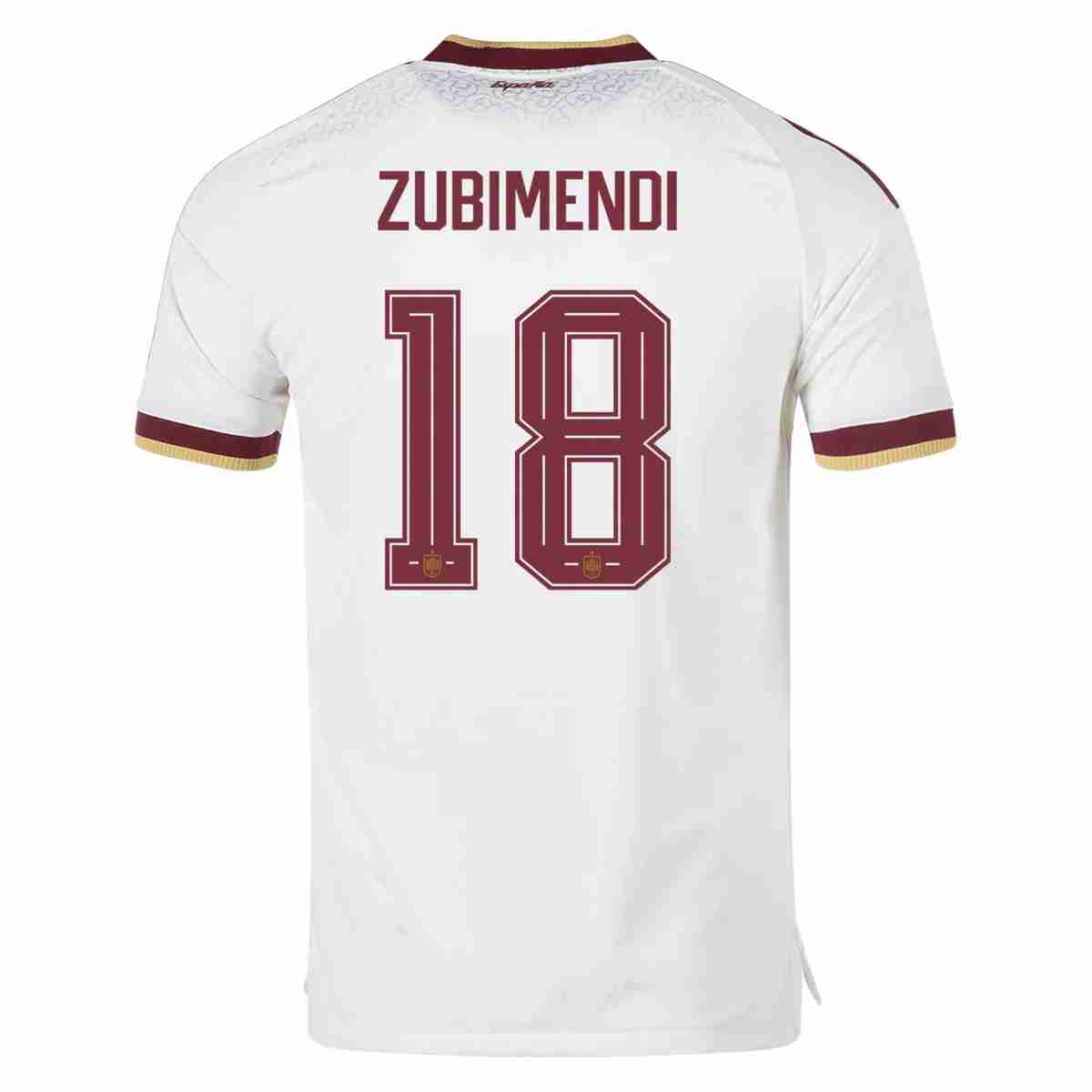 ZUBIMENDI NO.18 Equipacion España Segunda 2026-Versión Jugador ZUBIMENDI NO.18 Equipacion España Segunda 2026-Versión Jugador