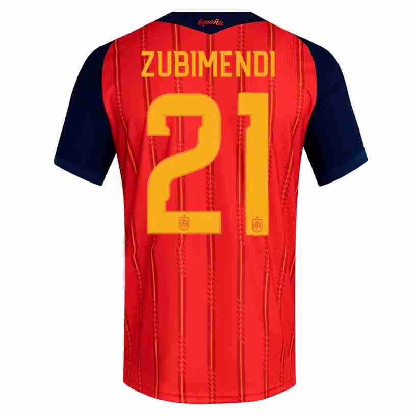 ZUBIMENDI NO.21 Equipacion España Primera 2026-Versión Jugador ZUBIMENDI NO.21 Equipacion España Primera 2026-Versión Jugador
